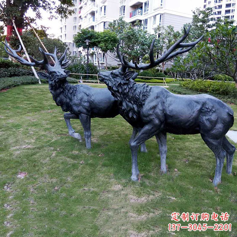 威海自然风格动物铜雕塑