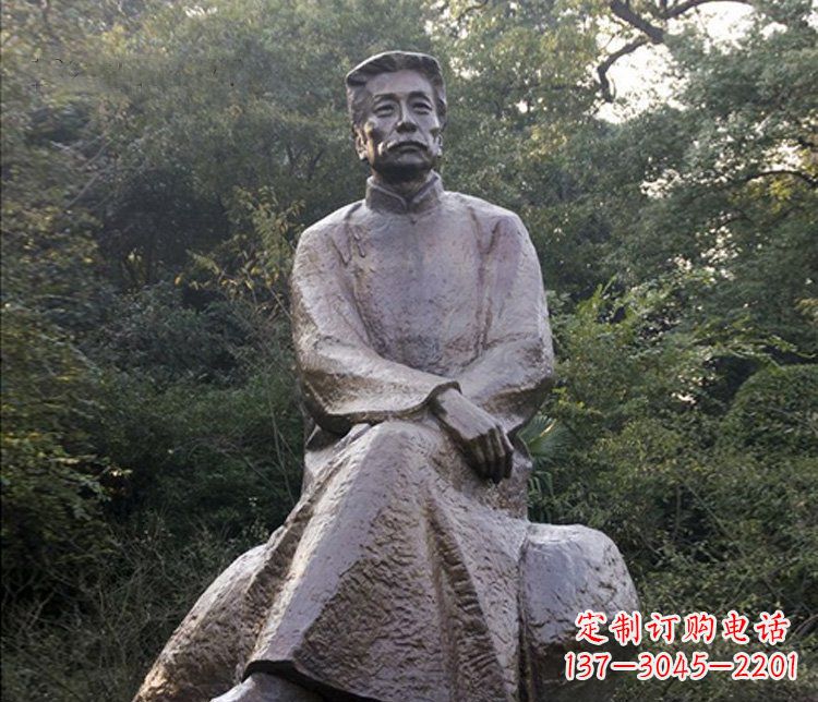 威海高贵雄伟,全球首创,鲁迅人物铜雕塑