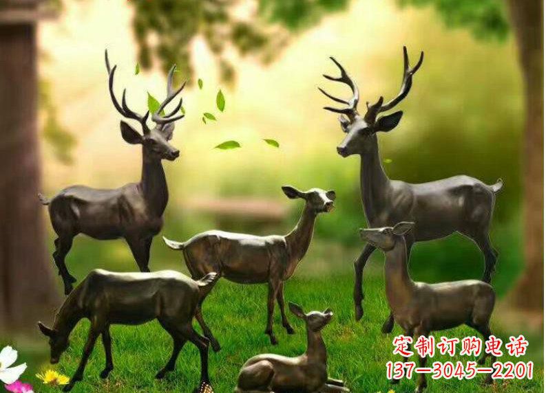 威海公园动物铜雕塑