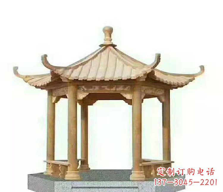 威海晚霞凉亭石雕