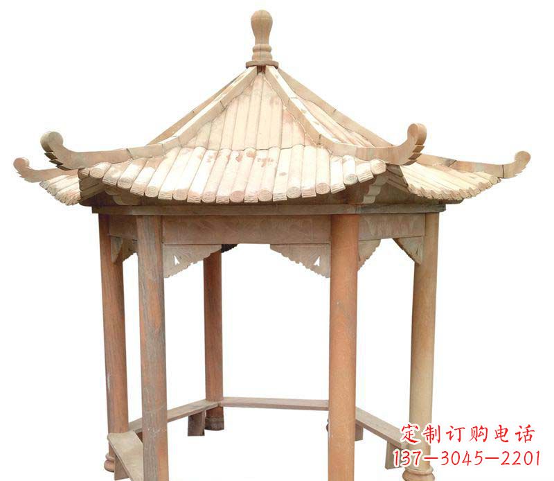 威海精美六角凉亭雕塑
