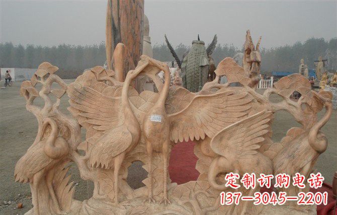 威海精美仙鹤雕塑