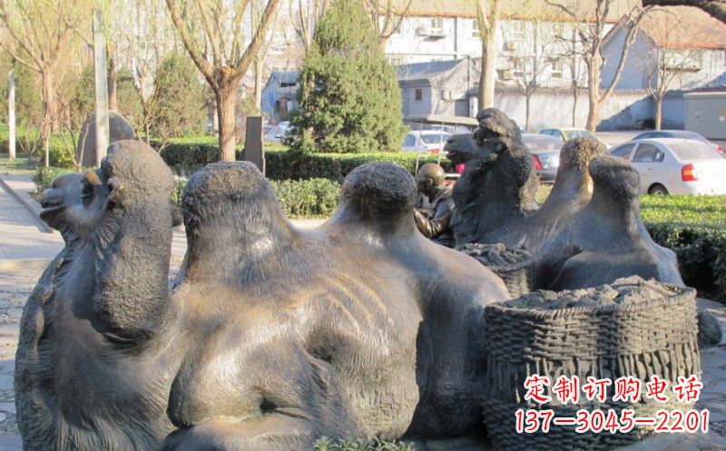 威海特大型骆驼铜雕
