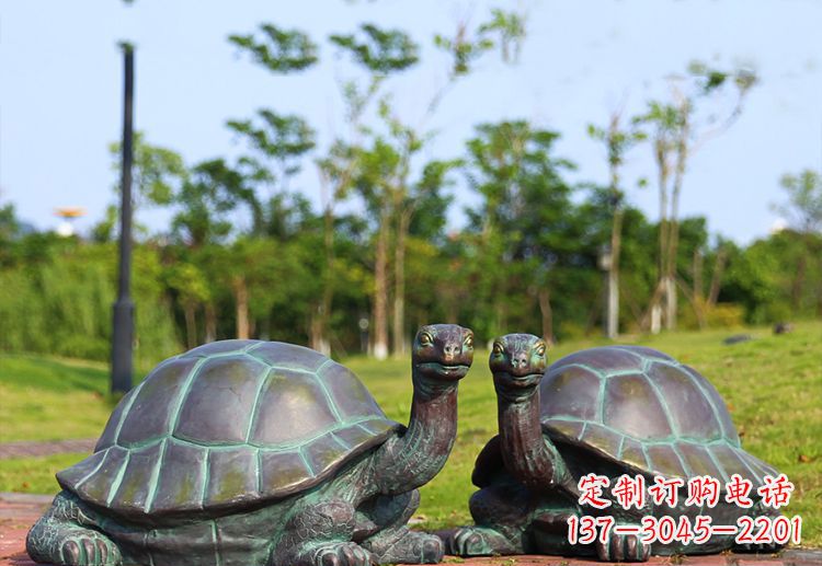 威海中领雕塑别具特色的乌龟铜雕