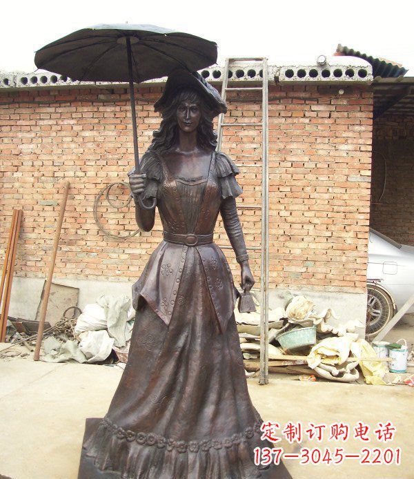威海中领雕塑西洋美女人物铜雕