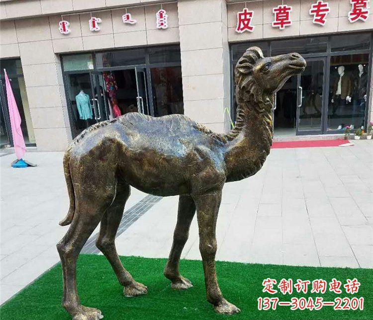 威海精美铜雕骆驼雕塑