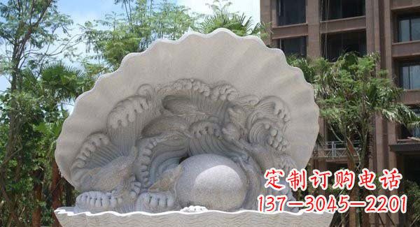 威海城市公园小区经典喷泉石雕