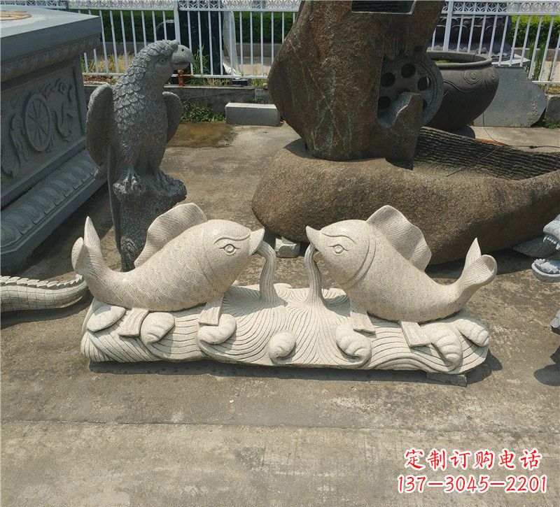 威海优质鲤鱼石雕
