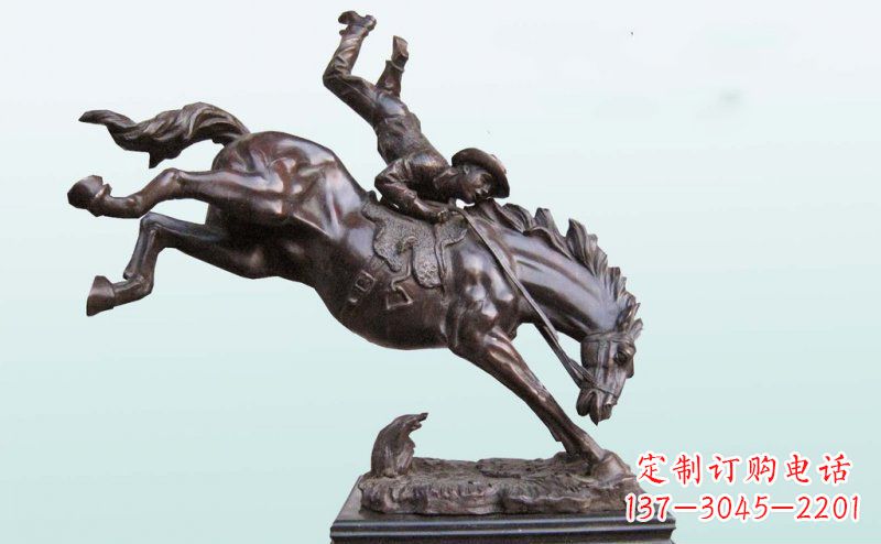 威海精致古典·真实再现马铜雕