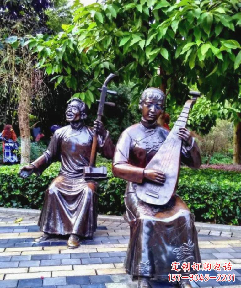 威海以音乐为灵感原点的二胡铜雕