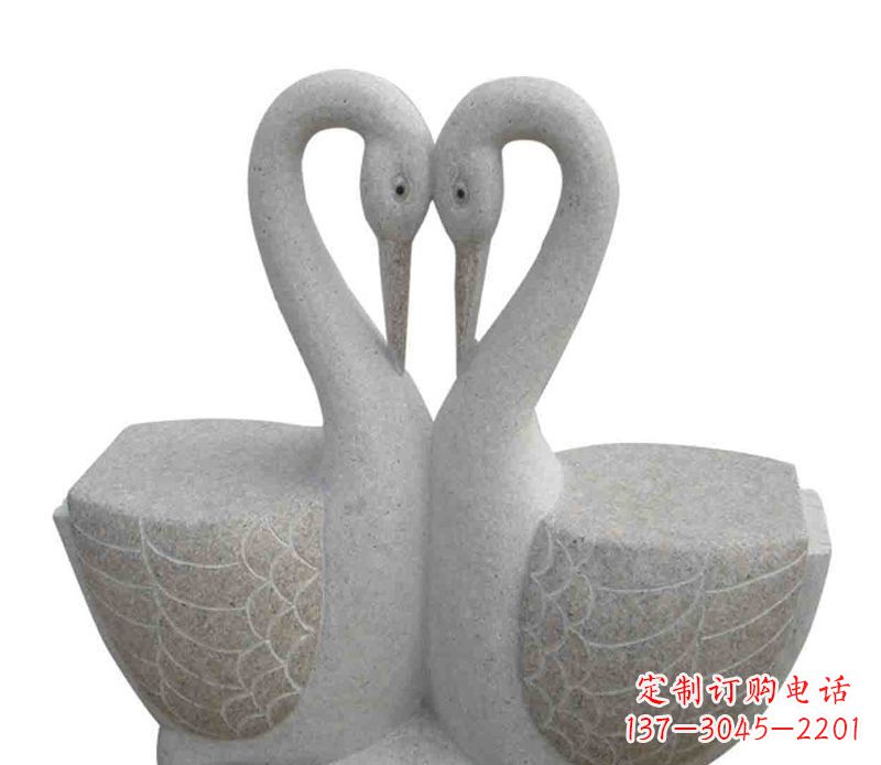 威海艺术级天鹅石雕