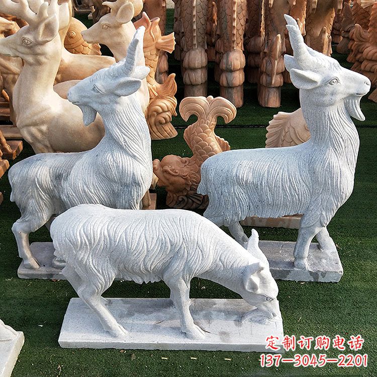 威海精美白玉石动物雕塑