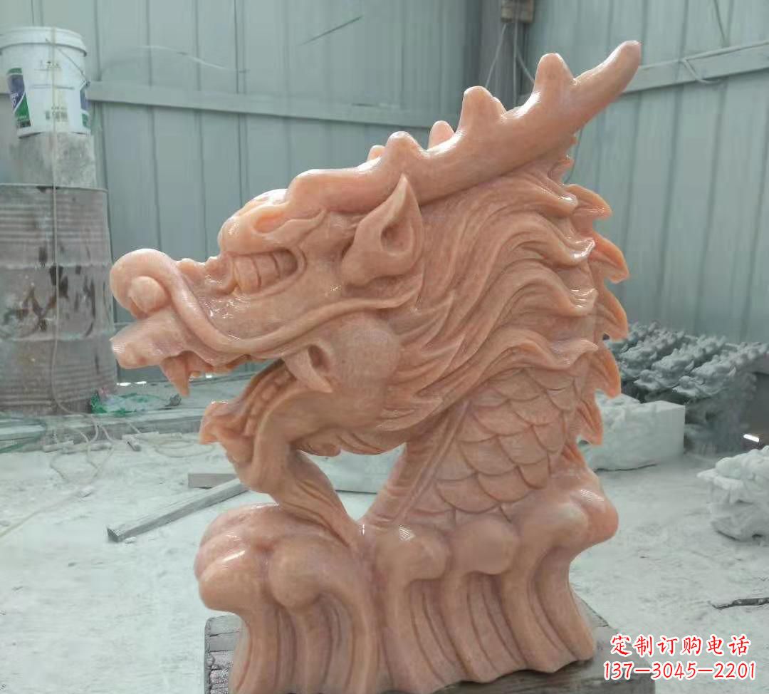 威海具有传统工艺特色的公园喷泉龙头石雕