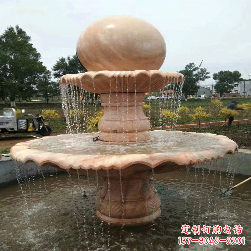 威海公园园林石雕喷泉水景