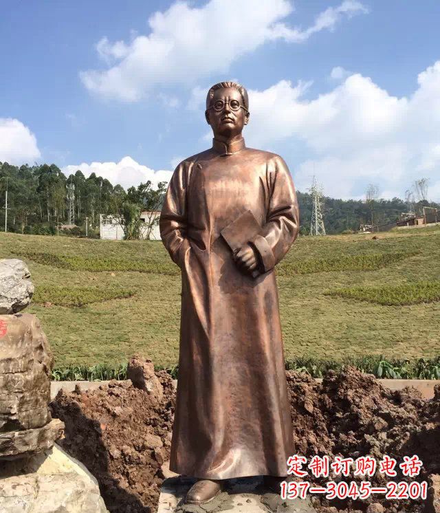 威海陶行知雕塑珍贵的纪念收藏品