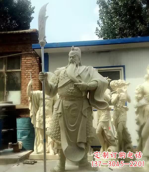 威海古代关公石雕