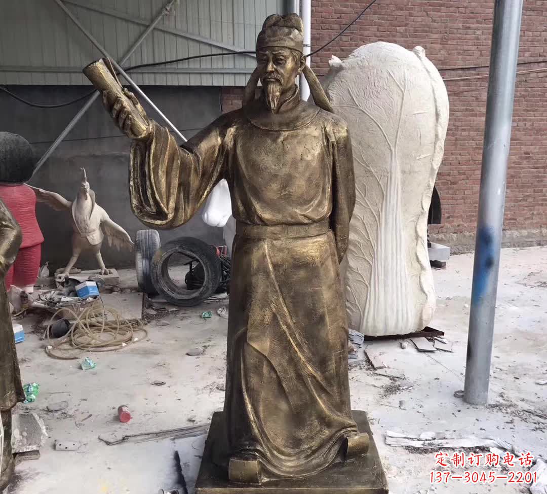 威海龙韵铜雕——歌颂古代大文豪李白