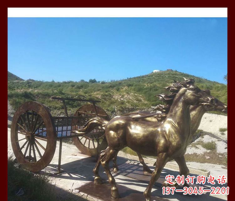 威海马车铜雕精美绝伦的古典魅力