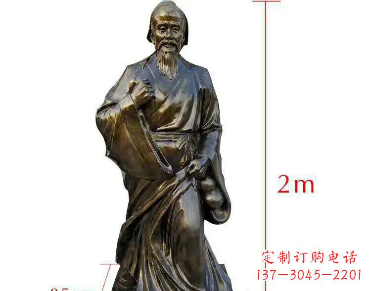 威海以华佗荣耀传承，新世代领雕塑华佗铜雕