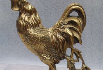 威海经典公鸡铜雕