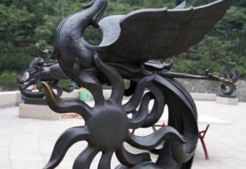 威海天四灵朱雀神鸟雕塑——象征希望的贵族精神