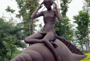 威海海螺姑娘铜雕——让美丽长存记忆