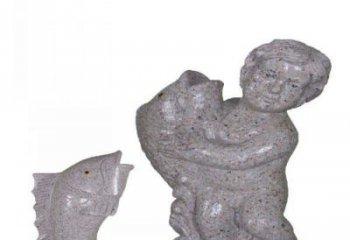 威海飘洒雕塑——公园景观石雕鱼喷泉