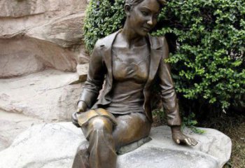 威海中领雕塑精美 静谧 的女人铜雕