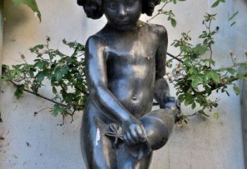威海唯美少女雕塑——在公园中给清新的景观增添一抹生机