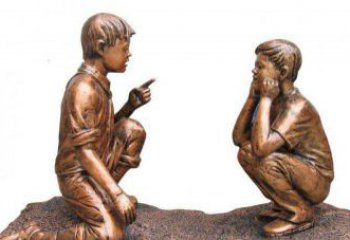 威海专业定制小品铜雕-尊贵的雕塑男孩