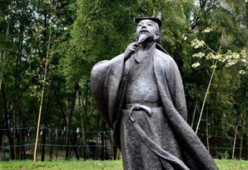 威海诞生于中国古代传奇的雕塑——王羲之铸铜雕塑
