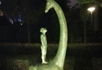 威海壮观绝伦的长颈鹿雕塑