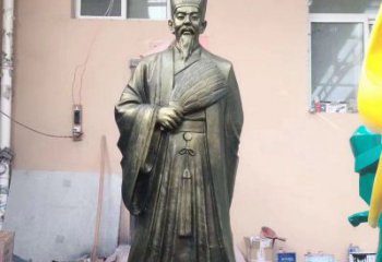 威海中领雕塑经典传承，诸葛亮铜雕！