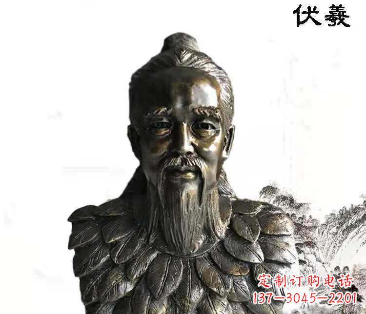 威海经典古神伏羲雕像,文化艺术绽放光芒