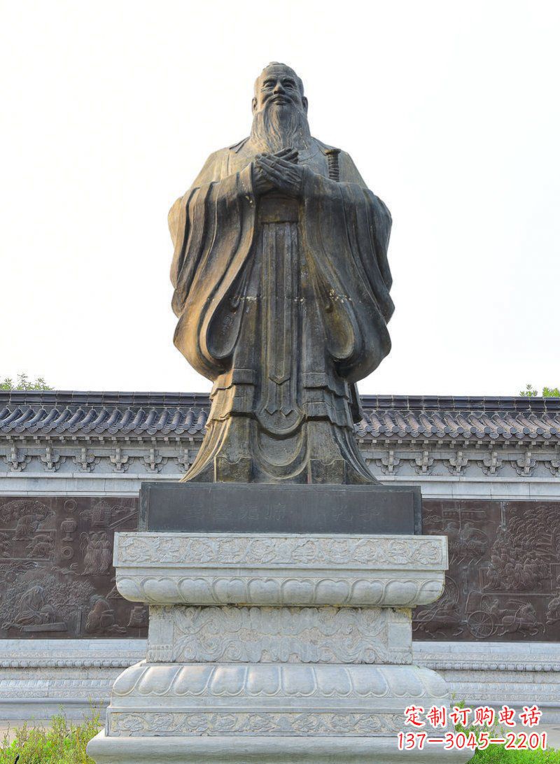 威海中领雕塑-孔子铜雕