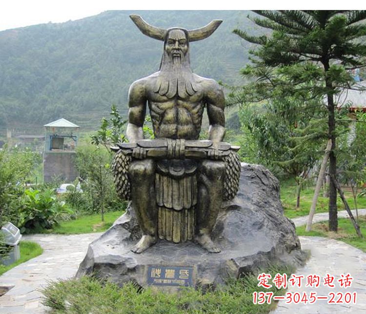 威海传承古代文明，为家居装饰点缀伏羲铜雕