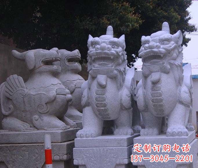 威海古典独角兽石雕