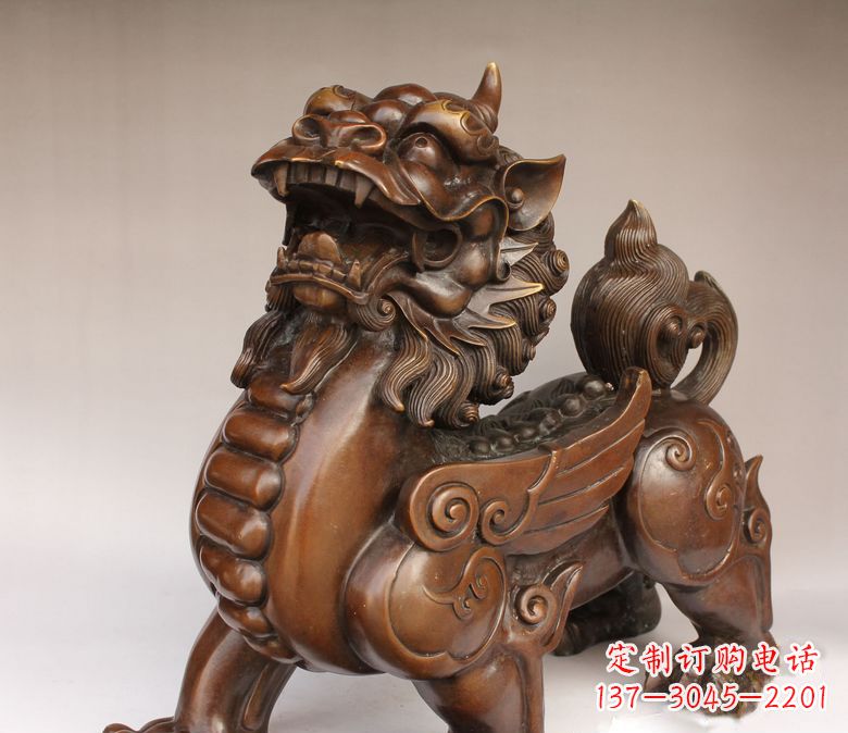 威海古代神兽貔貅铜雕