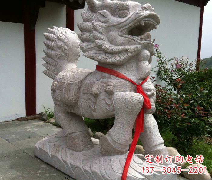 威海古典神麒麟石雕,令人叹为观止的精美艺术