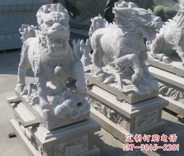 威海优质古代神兽麒麟石雕