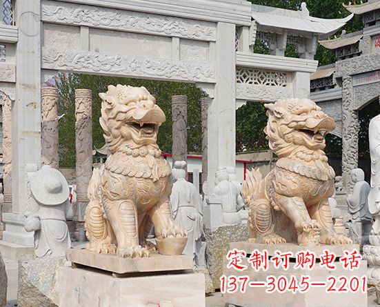 威海古典神麒麟石雕,传承古老文化