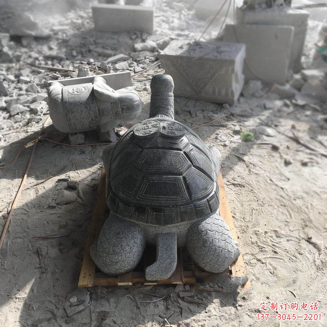 威海精致定制:古代石雕乌龟