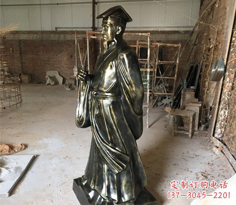 威海千古经典——代表古代艺术审美的王羲之雕塑