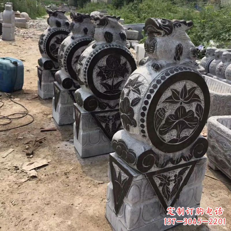 威海定制古典门墩雕塑,展现古典文化精髓