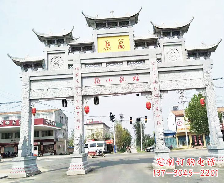 威海牌坊雕塑：传承古典文化，新的艺术精粹