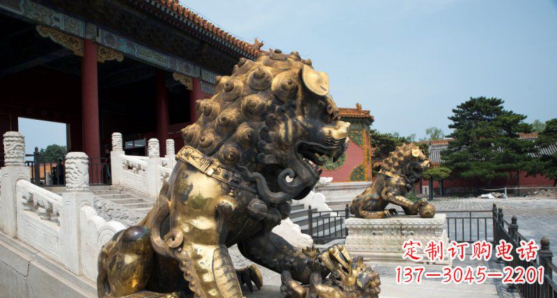 威海黄铜狮子雕塑——象征着永恒的力量