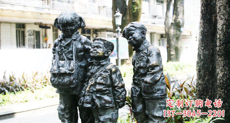 威海装饰家庭的开心钥匙铜雕