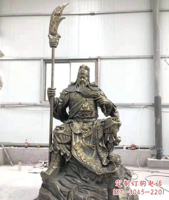 威海关公铜雕,令您的装饰更加添彩