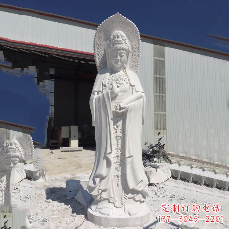 威海观音菩萨大理石雕塑