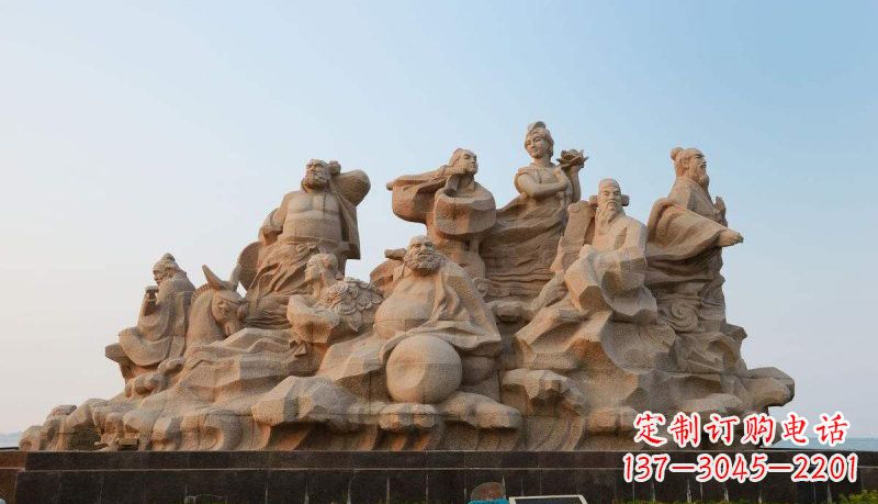威海专业定制八仙过海雕塑